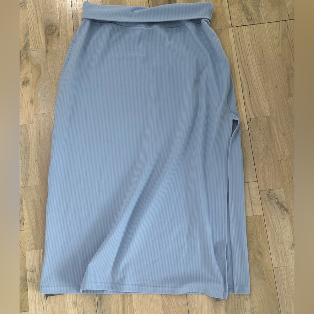 Aerie Light Blue Pencil Skirt